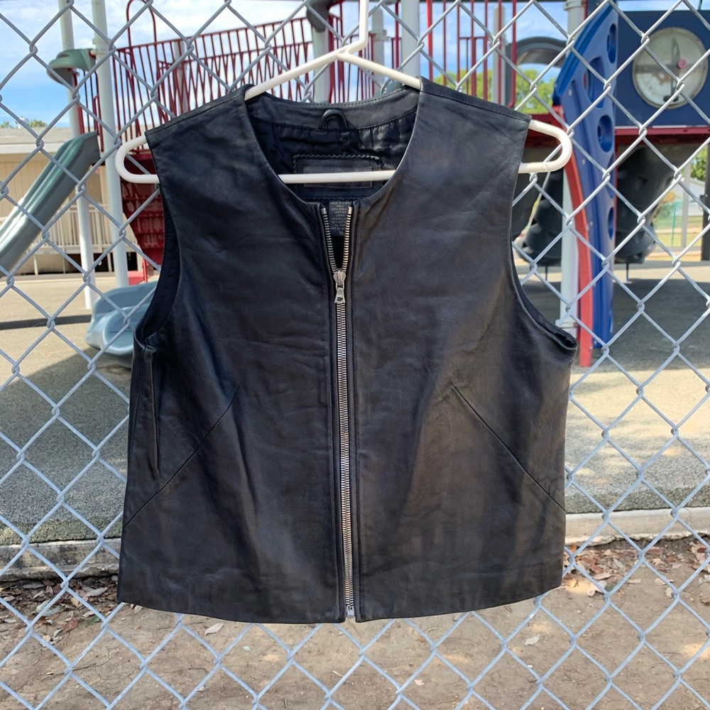 Leather vest